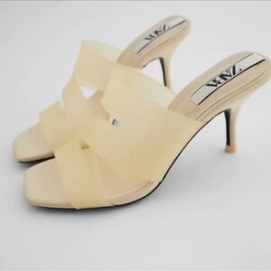ZARA | Heeled Vinyl Heels
